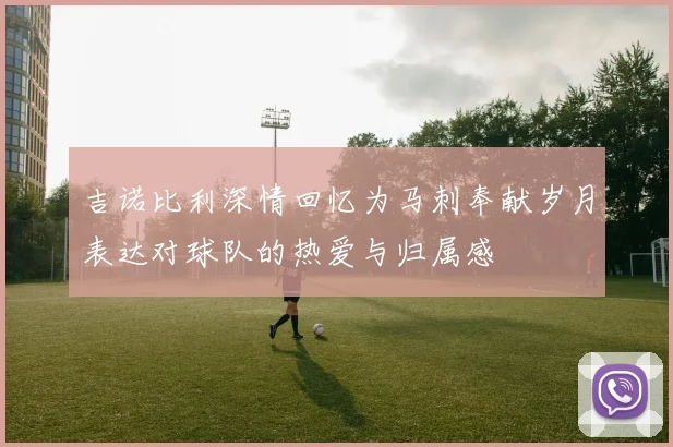 吉诺比利深情回忆为马刺奉献岁月表达对球队的热爱与归属感